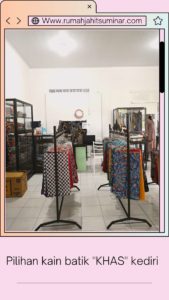 Pilihan kain batik khas kediri