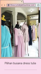 pilihan busana dress tulle