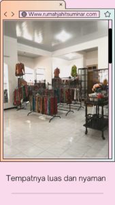 show room rumah jahit suminar